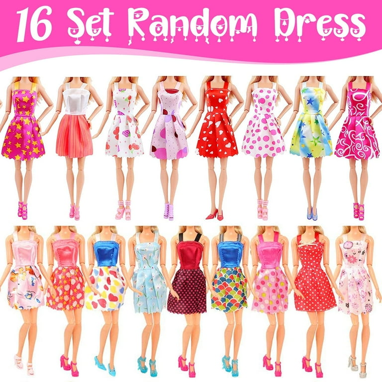  25 PCS Doll Clothes for 11.5 inch Girl Doll Including 3 Flower  Dress 2 Seqien Dress 3 Casual Wear 2 Fashion Dress 2 Swimwear 10 Pair of  Shoes Birthday for Girls Style in Random : Toys & Games