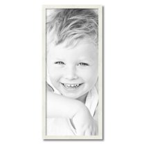 ArtToFrames 14" x 33" White Picture Frame, 14x33 inch White Wood Poster Frame (WOM-5140)