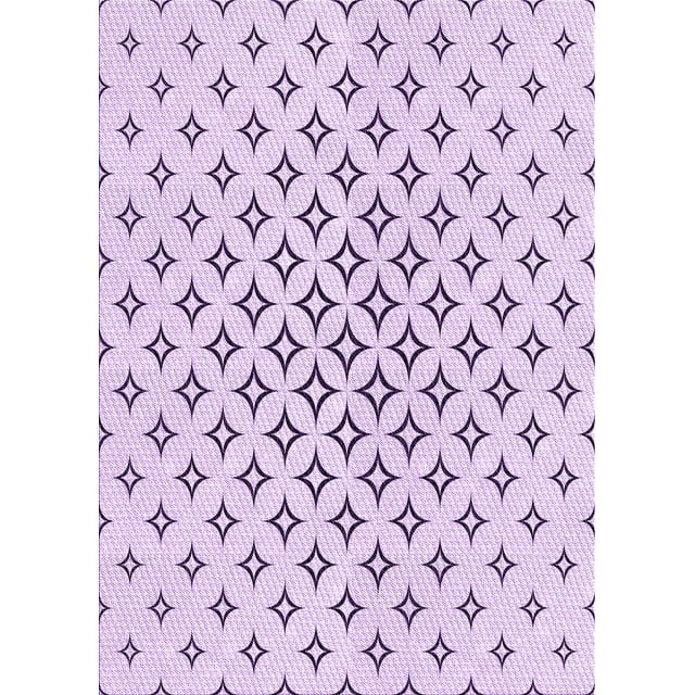 Ahgly Company Tapis d'Intérieur Rectangulaire Transitionnel Lavable à la Machine, Lilas Violet Riche, 7 Pieds x 9 Pieds