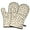 Beige Christmas Gingerbread, variant on Cute Oven Mitts,Beige Christmas Gingerbread Pattern Oven Mitt 2-Pack Set,Kitchen Gloves for Oven,Heat Resistant Oven Mitts 7.7"x12"