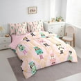 thumbnail image 3 of Castle Fairy Cartoon Nutcracker Girl 7-Piece Twin Bedding Sets,Geometric Plaid Bedding Comforter Set,Merry Christmas Breathable Sheet Sets,Breathable Home Decor, 3 of 8