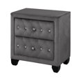 thumbnail image 3 of Sophia King 5 Pc Upholstery Bedroom Set Made With Wood in Gray, 3 of 16