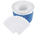 thumbnail image 2 of Bolsa de cesta para skimmer de piscinas, filtro elástico, divisor de elasticidad blanco, red para skimmer de piscina, bolsa de red de malla fina, 2 of 8