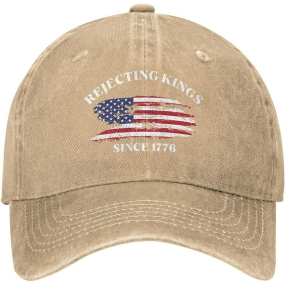 Rejecting King Since 1776 Hat Men Women Trucker Hat Dad Baseball Cap