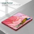 thumbnail image 5 of Fintie Case for iPad (A16) 11th Generation 11 Inch (2025), iPad 10th Generation 10.9 Inch (2022), Multi-Angle Viewing Protective Stand Cover, Pencil Holder & Pocket, Pink Marble, 5 of 9
