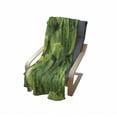 thumbnail image 3 of Philodendron Soft Flannel Fleece Throw Blanket, Photo of Fresh Green Monstera Tropic Nature Botany, Cozy Plush for Indoor and Outdoor Use, 70" x 90", Yellow Olive Green, by Ambesonne, 3 of 5