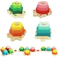 thumbnail image 2 of Stacking Toys for Toddlers 1-3 Montessori Shape Sorter Baby Toys 12-18 Months Wooden Block Educational Puzzle Toys for Kids Girls Boys 1 2 3 4 Year Old Preschool Learning Gifts, 2 of 6