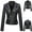 Black#3, variant on Spring Saving GaThRRgYP Womens Outerwear under $10,Women's Leather Long Sleeved Short Lapel Jacket