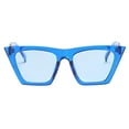 thumbnail image 2 of Gafas de sol de ojo de gato Jinwen UV400 espejo azul para hombres y mujeres, 2 of 8