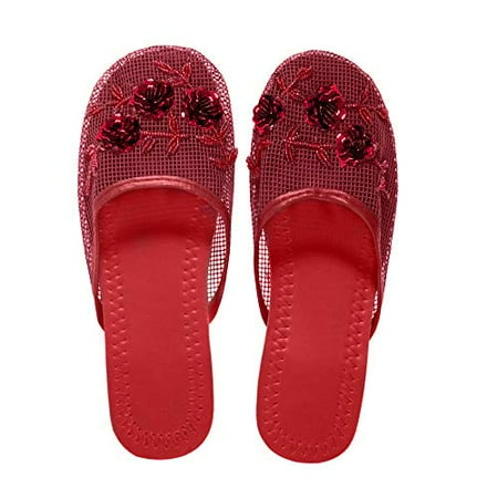 

Women s Mesh Slippers with Sequin Available in 15 Colors