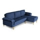thumbnail image 5 of Sala Modular Reversible Makora Cavalli Con Memory Foam, Color Azul, Lino Respaldo Reclinable De 3 posiciones., 5 of 11