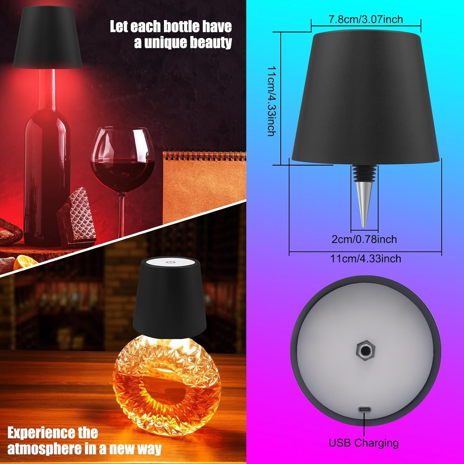 Universal 5.11 in Dimmable Matte Grey Table Lamps with Etched Glass White Shades (4 Count)
