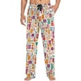 thumbnail image 7 of Top-kevin Colorful Violin Drum Pajama Pants for Men Comfort Sleep Lounge Bottoms Straight-fit with Pockets S-XXL, 7 of 7
