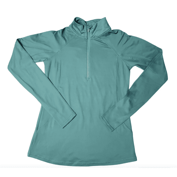 Jockey Women's Pullover Thumbholes Quarter Zip Moisture Wicking Top - SMALL