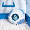 thumbnail image 6 of Winter Warm Bird Cozy Hanging Bed,Bird Nest Warm Parrot Hanging Hammock for Winter Small Animal Bed Cage Parakeets Sleeping House,Bird Cozy Hanging Bed, with Cushion for Cage, 6 of 6