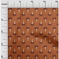 thumbnail image 1 of oneOone Georgette Viscose Orange Fabric Geometric & Floral Block Sewing Material Print Fabric By The Yard 42 Inch Wide, 1 of 4