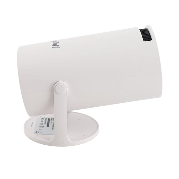 Remote Control Smart Projector, 1 8G 720P Native 1.4:1 Manual Focus 270 Adjustable Smart Projector for Indoor US Plug