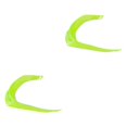 thumbnail image 1 of Eigraketly Rear Spoiler PC Trim for Grp for GP Cuchillo Forma Verde 2piezas, 1 of 1