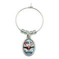thumbnail image 1 of Superman Man of Steel Wine Glass Oval Charm Drink Marker, 1 of 5