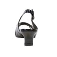 thumbnail image 4 of PEERAGE Celeste Women Extra Wide Width Open-Toe Slingback with Vertical Straps/Mini Bow Upper BLACK 5, 4 of 6