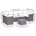 thumbnail image 2 of vidaXL Garden Sofa Set Black PE rattan Large UV-resistant materials, 2 of 4