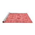 thumbnail image 2 of Ahgly Company Machine Washable Indoor Square Oriental Red Modern Area Rugs, 4' Square, 2 of 4