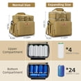 thumbnail image 2 of Bolsa de Almuerzo HSHRISH Grande Expandible Impermeable 16L Marrón, 2 of 6