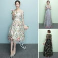 thumbnail image 4 of Lefu Flower Floral Lace Embroidery Mesh for Wedding Bridal Veil Lace Fabric, 4 of 7