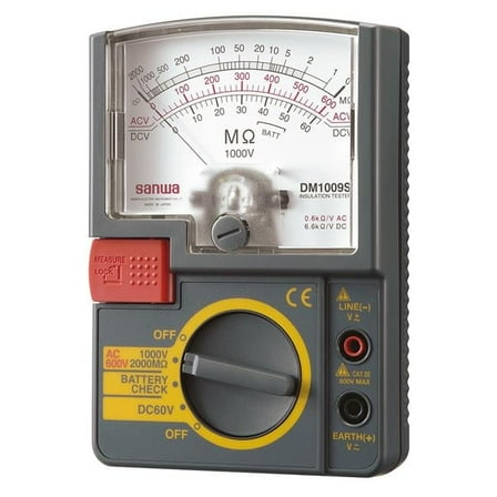 Sanwa DM1009S 1000V Analog Insulation Resistance Meter