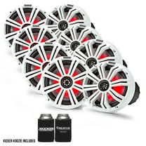 Kicker 8" White Marine LED Speakers - 4-Pairs of OEM replacement speakers