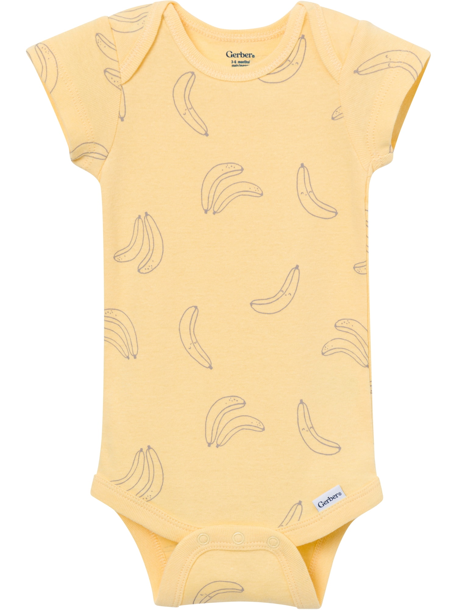 Gerber Baby Neutral Short Sleeve Onesies, 8-Pack, Sizes 0/3 Newborn - 12 Months