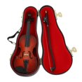 thumbnail image 2 of 1 Set Elegant Mini Violin Decoration Realistic Mini Violin Photo Prop, 2 of 5