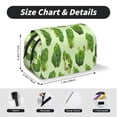thumbnail image 5 of Rateoe Broccoli 3 Pattern Double Clamshell Pen Case, Storage Organizer with Two Zipper Compartments– Holds Up to 50 Pencils & Pens, 5 of 7