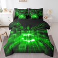 thumbnail image 1 of Erosebridal Futuristic Cubes Bedding Queen Size,Geometric Plaid Comforter Sets with Sheets,Grid Checkerd Bedding Sets Queen Size,Super Cozy Gradient Bedroom Decoration,Reversible,7 Pieces, 1 of 5