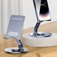 thumbnail image 4 of sweethay Soporte para teléfono multifuncional Rotación de 360 ​​grados y agarre antideslizante Soporte para teléfono móvil ajustable Teléfono y Comunicación plata, 4 of 6