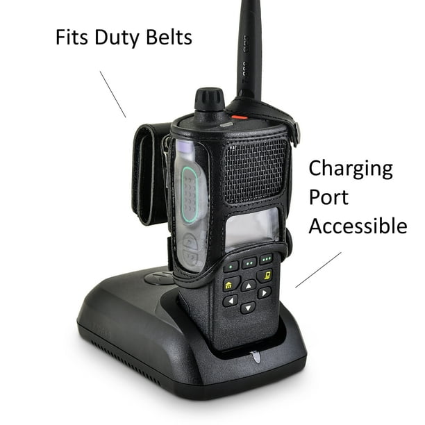 Turtleback Carry Holder for Motorola APX 4000 Single Knob Fire and