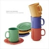 8 oz 3.25 x 3.75 Stacking Mug Mix Mardi Gras Colors Tritan, 4/PK, Pack of 6
