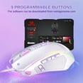 thumbnail image 2 of Redragon M914W-RGB BT/2.4G/Wied Triple Modes Gaming Mouse 10000 DPI with Rapid Fire Buttons, 2 of 6