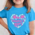 thumbnail image 2 of Zpanxa T-Shirts d'Été pour Filles Imprimé de la Fête de l'Indépendance Col Rond Manches Courtes Haut Polyester Spandex 14-15 Ans, 2 of 6
