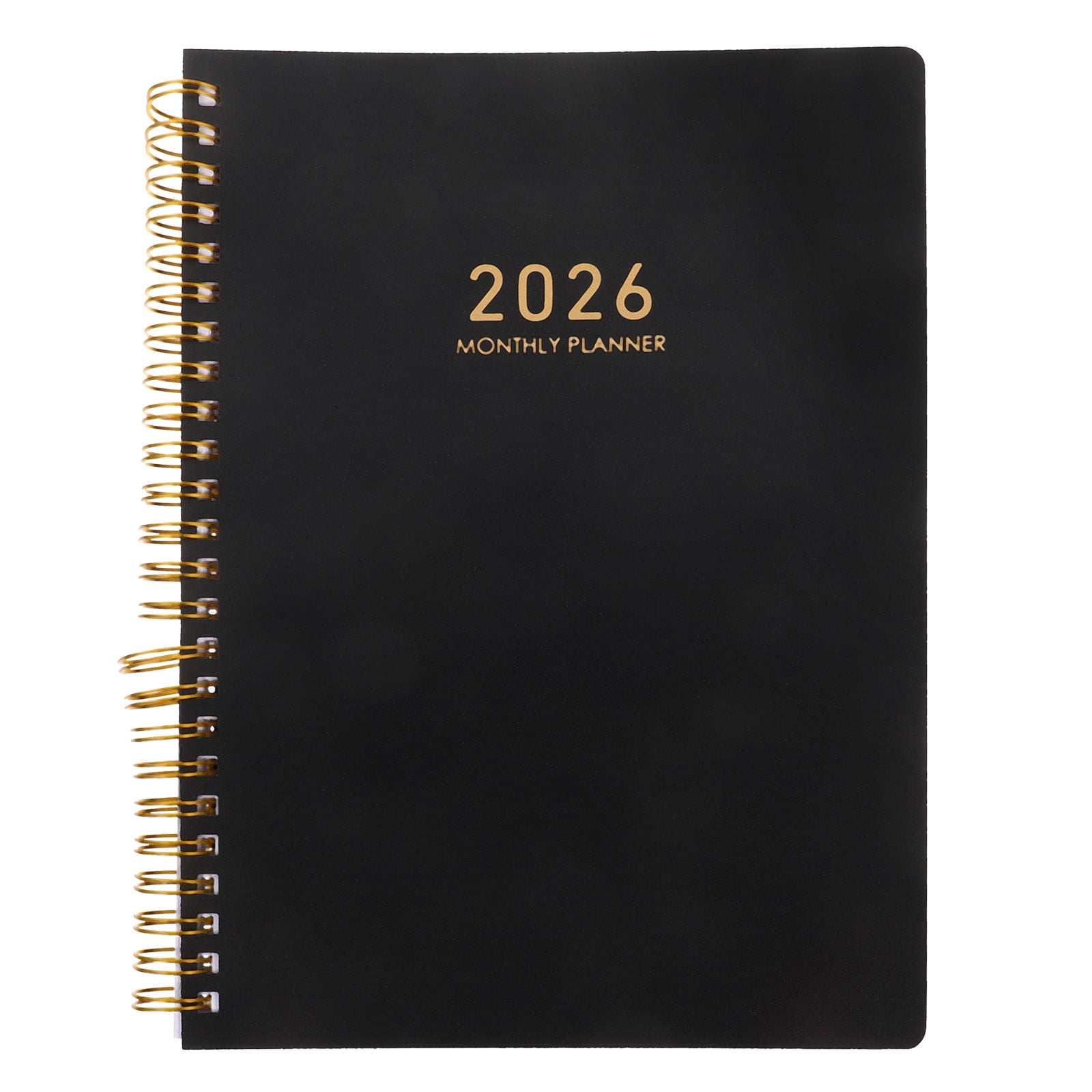 Luxshiny Black 2026 Weekly Appointment Book A5 Planner with Productivity Tracker and Goal Organizer