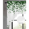 thumbnail image 2 of Green Spring Botanical Swag Valances for Windows, Small Curtains Drapes, Weeping Eucalyptus Butterfly Kitchen Window Curtains Over Sink Window Treatment Valance for Bedroom/Bathroom 56"x36", 2 of 5