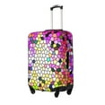 thumbnail image 2 of Cauagu Colorful Tie Dye Stained Glass 3 Print Travel Luggage Cover,Travel Dust-proof Suitcase Cover Softside Suitcase Protector for 18-32inch,Not Included Suitcase, 2 of 8