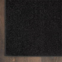 Pemberly Row 2' x 4' Black Fabric Outdoor Area Rug (2' x 4')