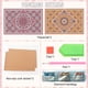 thumbnail image 4 of 2 Uds. Mantel Individual Con Mandala Y Pintura Diamantes Proyectos Manualidades DIY, 4 of 8