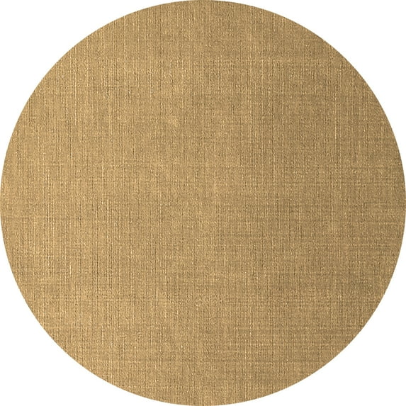 Ahgly Company Indoor Round Oriental Brown Industrial Area Rugs, 5' Round