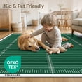 thumbnail image 4 of ODIKA Football Gridiron Field Layout With Bold Star Corner Accents Texas Flowing Pet Friendly & Kids Safe Play for Playroom, Bedroom, Reading Nook, 4 of 7