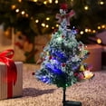 thumbnail image 2 of BinKFF Solar Christmas Tree, Outdoor Christmas Decorations, Xmas Tree Solar Powered, for Holiday Yard Front Porch Pathway Graveyard Cemetery Garden Patio Decoration, 2 of 8