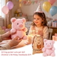 thumbnail image 5 of Cute Pocket Plush Toy, Soft Fluffy Farm Animal Stuffed Doll for Birthday Gift and Home Decoration, Adorable Mini Pig Figurine 6.29-inch Fox, 5 of 6