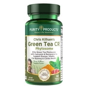 Green Tea CR BRAND NEW w/ Phytosome Technology for Boosted Bioavailibilty (High Absorption) by Purity Products - Healthy Fat Burning Support - As Featured On TV - 30 Day Supply, 60 Vegetarian Capsules