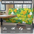 thumbnail image 4 of XYZCANDO Clover RV Dinette Cushion Covers St. Patrick's Day Bench Cushion Universal Camper Accessories Easy to Install Stretchable 2 Seat Couch Cover 1 Backrest Cover and 1 Bench Cover Green, 4 of 7